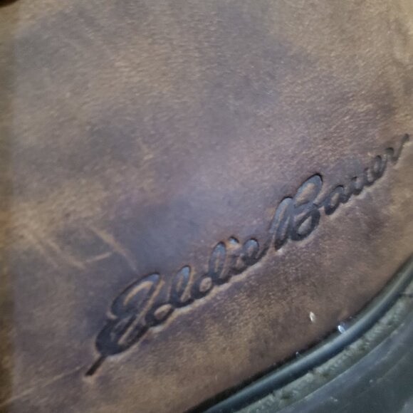 Eddie Bauer Work Shoe Mens 9.5 M Billy Brown Oxford Leather Lace Up Casual - Picture 5 of 14